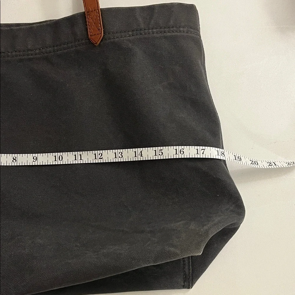 Madewell dark navy Tote with Brown leather Handles - Picture 13 of 16